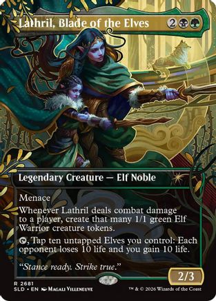 Lathril, Blade of the Elves (SLD-2681) - Secret Lair Drop Series Foil-1