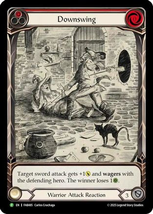 Downswing - FAB485 (FAB485) - Flesh and Blood: Promo Cards Rainbow Foil-1