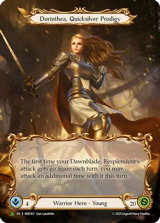 Dorinthea, Quicksilver Prodigy (Marvel) - HER167 (HER167) - Flesh and Blood: Promo Cards Cold Foil-1