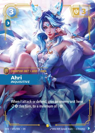 Ahri, Inquisitive (SP3/006) - Vendetta Foil-1