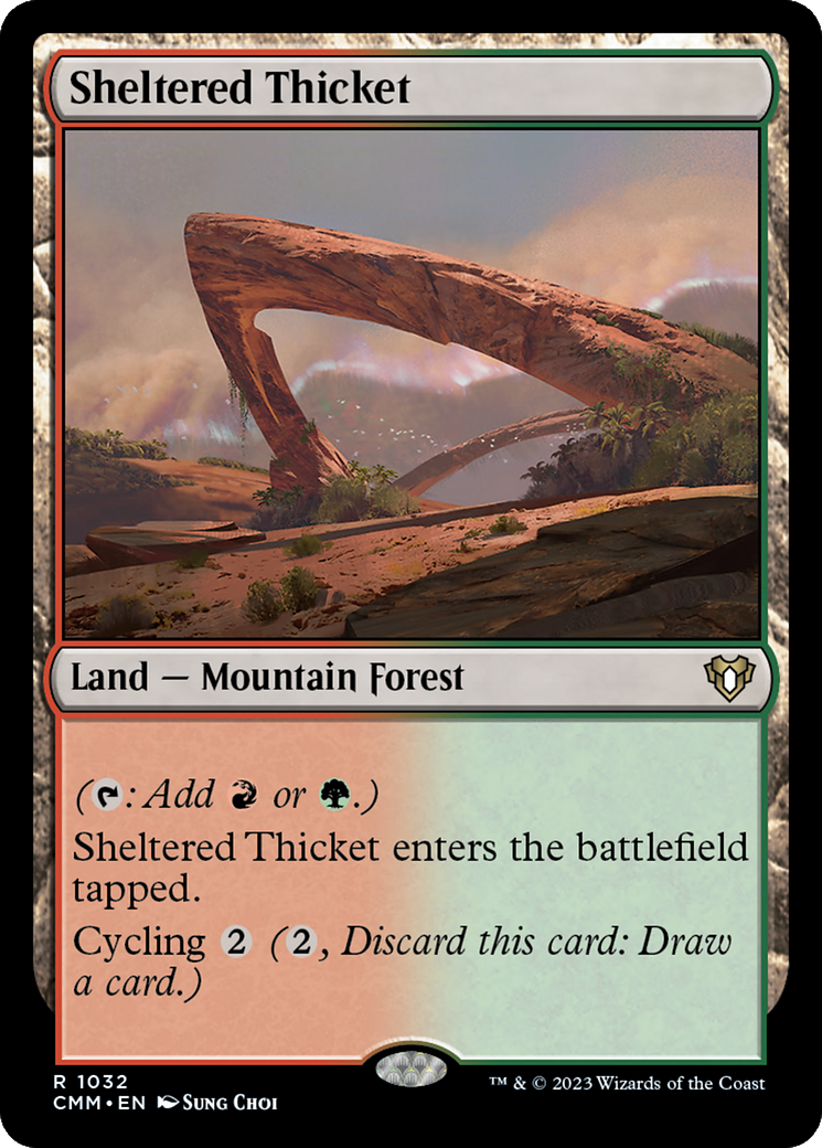Sheltered Thicket [Commander Masters]-1