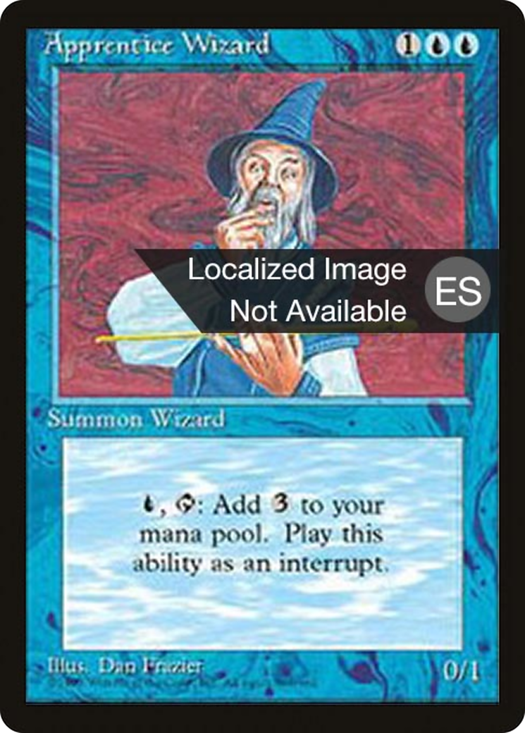 Apprentice Wizard [Fourth Edition Foreign Black Border]-1