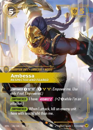 Ambessa, Respected and Feared (136/166) - Vendetta Foil-1