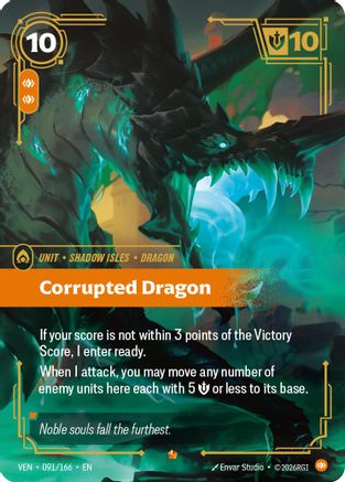 Corrupted Dragon (091/166) - Vendetta Foil-1