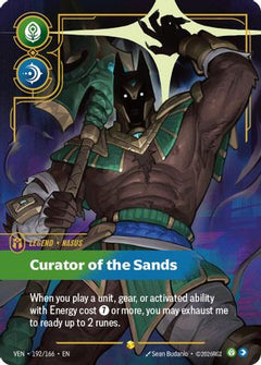 Nasus - Curator of the Sands (Overnumbered) (192/166) - Vendetta Foil-1