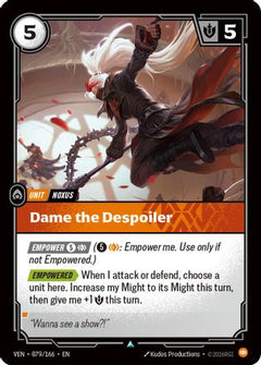 Dame the Despoiler (079/166) - Vendetta Foil-1
