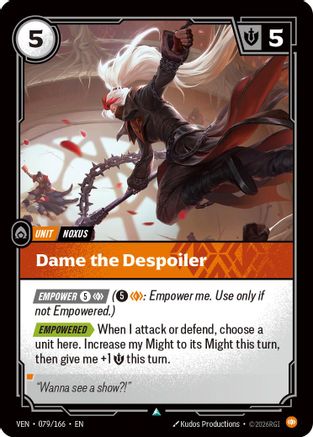 Dame the Despoiler (079/166) - Vendetta Foil-1