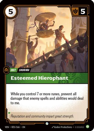 Esteemed Hierophant (025/166) - Vendetta Foil-1