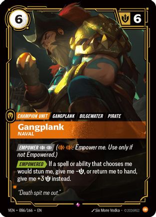 Gangplank, Naval (086/166) - Vendetta Foil-1