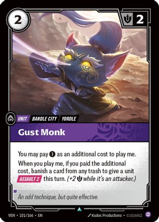 Gust Monk (101/166) - Vendetta Foil-1