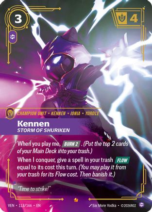 Kennen, Storm of Shuriken (113/166) - Vendetta Foil-1