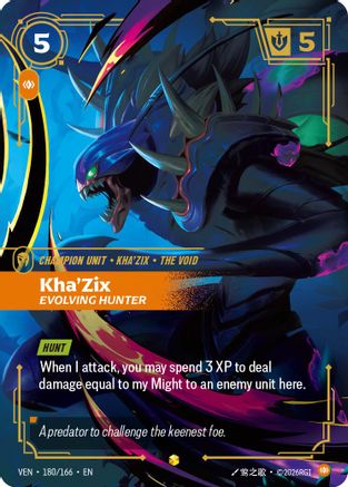 Kha'Zix, Evolving Hunter (180/166) - Vendetta Foil-1
