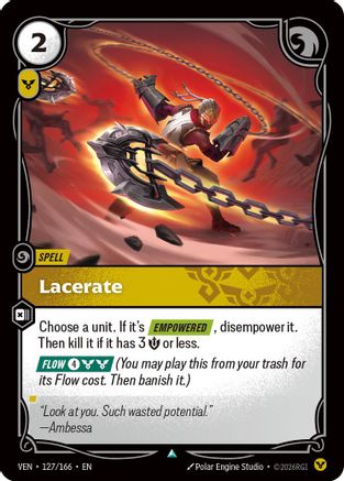 Lacerate (127/166) - Vendetta Foil-1