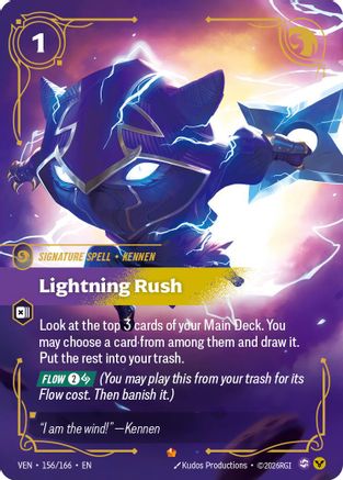 Lightning Rush (156/166) - Vendetta Foil-1