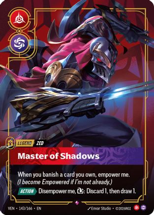 Zed - Master of Shadows (143/166) - Vendetta Foil-1
