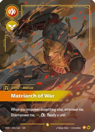 Ambessa - Matriarch of War (Overnumbered) (196/166) - Vendetta Foil-1