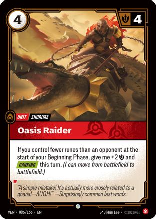 Oasis Raider (006/166) - Vendetta Foil-1