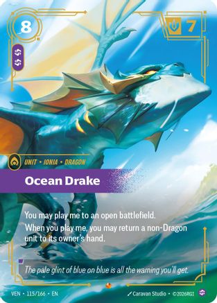 Ocean Drake (115/166) - Vendetta Foil-1