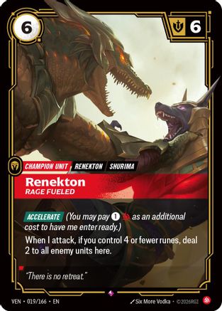 Renekton, Rage Fueled (019/166) - Vendetta Foil-1