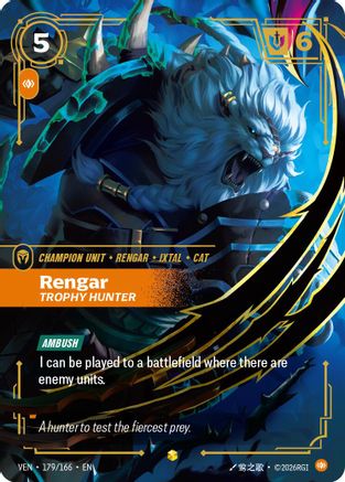 Rengar, Trophy Hunter (179/166) - Vendetta Foil-1