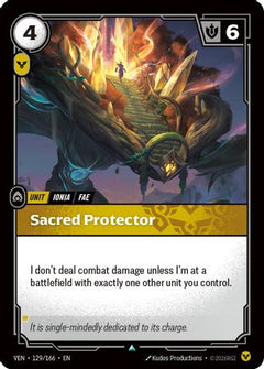 Sacred Protector (129/166) - Vendetta Foil-1