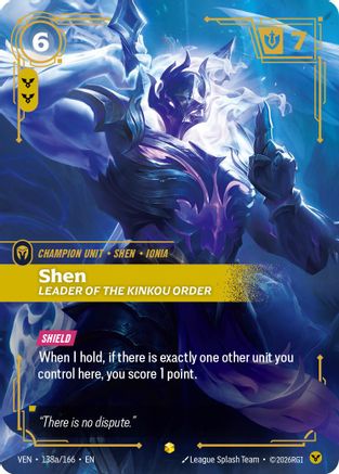 Shen, Leader of the Kinkou Order (Alternate Art) (138a/166) - Vendetta Foil-1