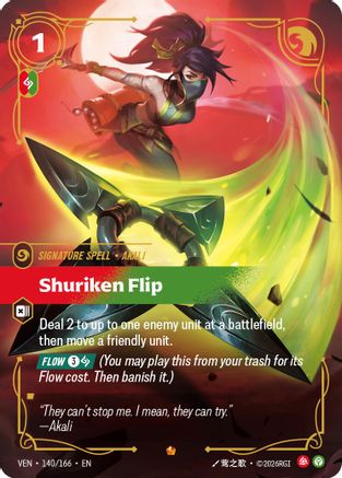 Shuriken Flip (140/166) - Vendetta Foil-1