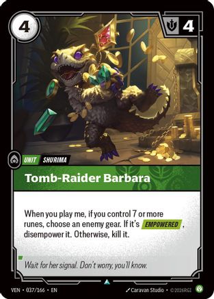 Tomb-Raider Barbara (037/166) - Vendetta Foil-1