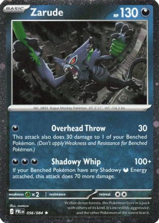Zarude 056/084  - Holofoil Blister Exclusives - Rare-1