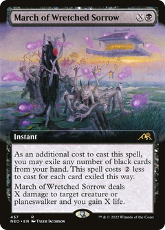 March of Wretched Sorrow (Extended Art) [Kamigawa: Neon Dynasty]-1