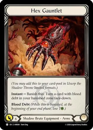 Hex Gauntlet (IAR004) - Usurp the Shadow Throne Cold Foil-1