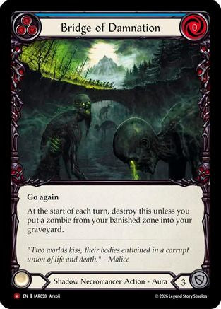Bridge of Damnation (Blue) (IAR058) - Usurp the Shadow Throne Rainbow Foil-1