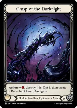 Grasp of the Darknight (Extended Art) (IAR109) - Usurp the Shadow Throne Cold Foil-1