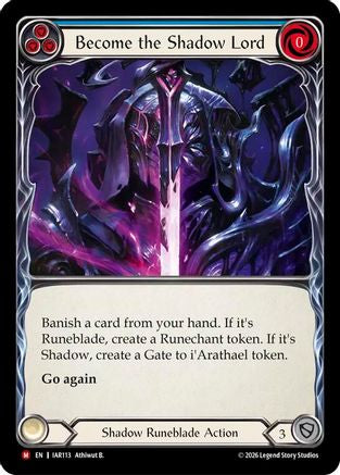 Become the Shadow Lord (Blue) (IAR113) - Usurp the Shadow Throne-1