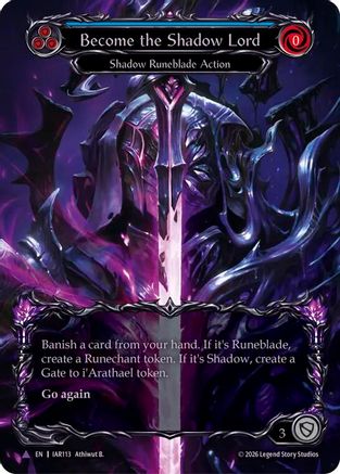 Become the Shadow Lord (Blue) (Marvel) (IAR113) - Usurp the Shadow Throne Cold Foil-1