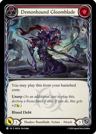 Demonbound Gloomblade (Red) (IAR126) - Usurp the Shadow Throne-1
