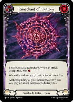 Runechant of Gluttony (Yellow) (IAR153) - Usurp the Shadow Throne-1