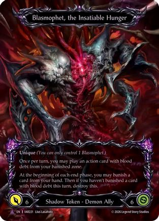 Blasmophet, the Insatiable Hunger (Marvel) (IAR221) - Usurp the Shadow Throne Cold Foil-1