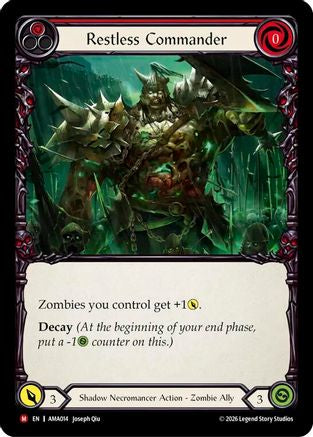 Restless Commander (Red) (AMA014) - Armory Deck: Malice-1