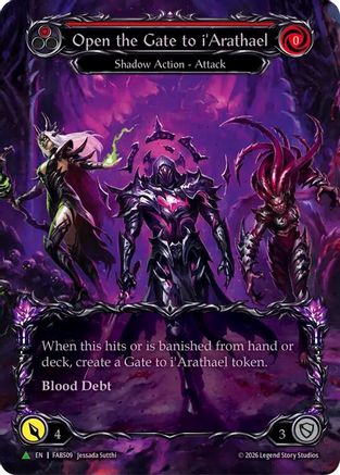 Open the Gate to i'Arathael (Red) (Marvel) - FAB509 (FAB509) - Flesh and Blood: Promo Cards Cold Foil-1