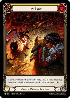 Lay Low (Yellow) - FAB513 (FAB513) - Flesh and Blood: Promo Cards Rainbow Foil-1