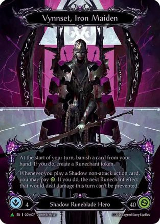 Vynnset, Iron Maiden (Marvel) - CON007 (CON007) - Flesh and Blood: Promo Cards Cold Foil-1