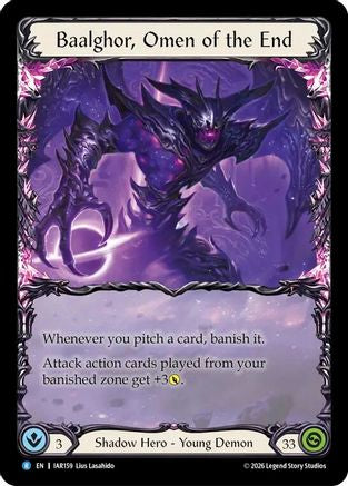 Baalghor, Omen of the End (IAR159) - Usurp the Shadow Throne Pre-release Cards Rainbow Foil-1