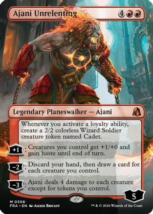 Ajani Unrelenting (Borderless) (FRA-308) - Reality Fracture-1