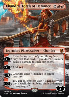 Chandra, Torch of Defiance (Borderless) (FRA-309) - Reality Fracture Foil-1
