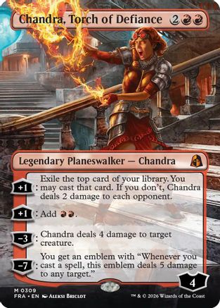Chandra, Torch of Defiance (Borderless) (FRA-309) - Reality Fracture-1