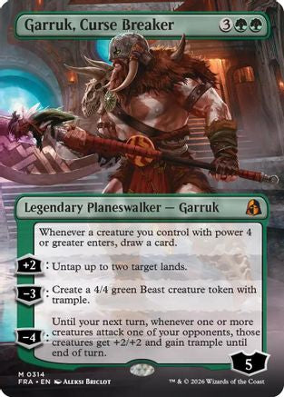 Garruk, Curse Breaker (Borderless) (FRA-314) - Reality Fracture Foil-1