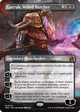 Garruk, Veiled Butcher (Borderless) (FRA-303) - Reality Fracture-1