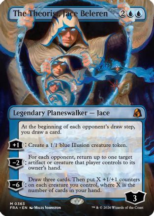 The Theorist, Jace Beleren (Borderless) (0363) (FRA-363) - Reality Fracture-1