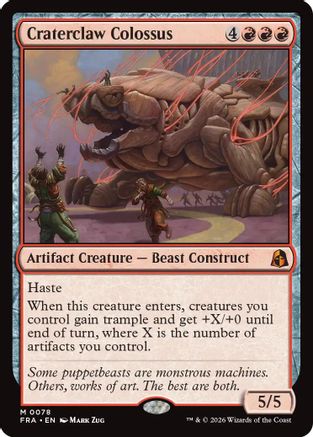 Craterclaw Colossus (FRA-078) - Reality Fracture Foil-1